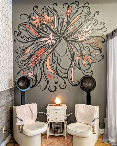 beauty salon wall pictures